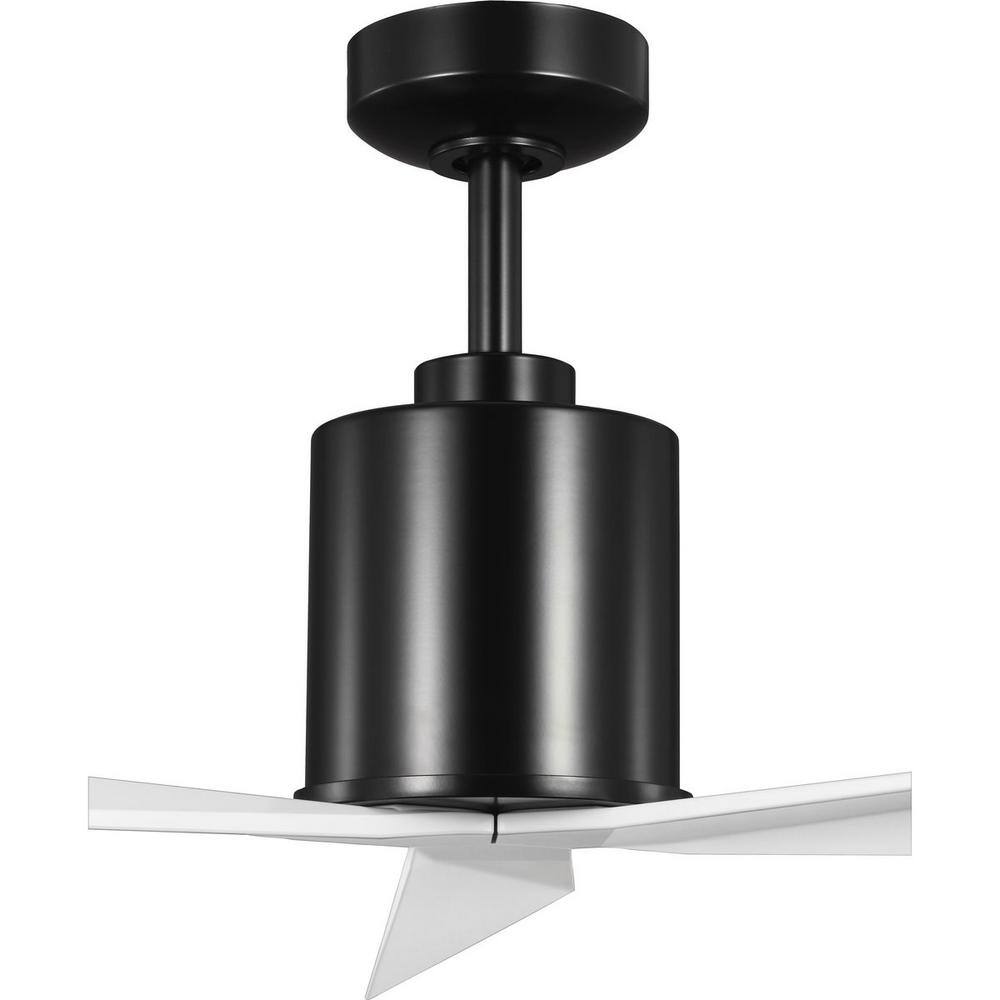 Paso 60'' Matte Black Industrial Ceiling Fan with Remote