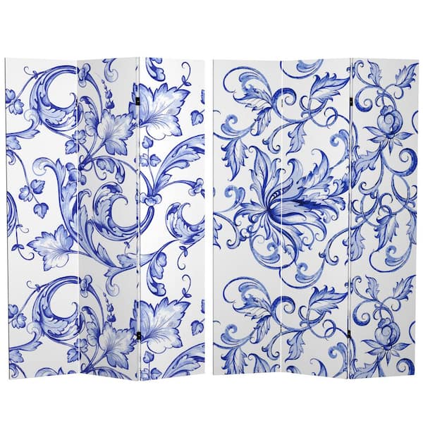 6 ft. Filigree Printed 3-Panel Room Divider