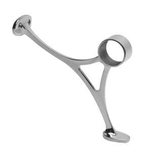 Polished Stainless Steel Combination Bar Foot Rail Bracket for 2 in. Outside Diameter Tubing