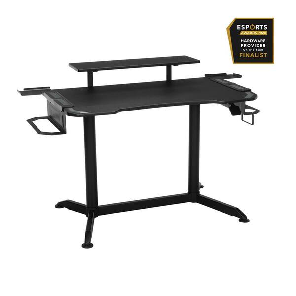 RESPAWN 3010 Gaming Computer Desk, 42" Ergonomic Height Adjustable Gaming Desk, in Gray (RSP-3010-GRY)