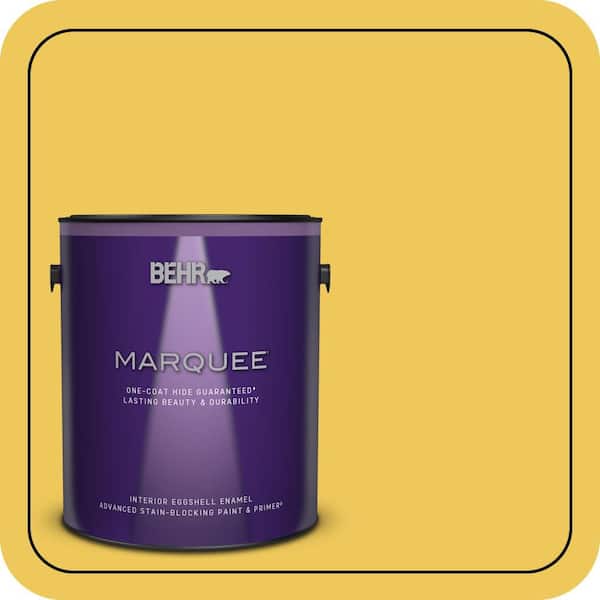 BEHR MARQUEE 1 gal. #390B-6 Citrus Zest Eggshell Enamel Interior Paint & Primer