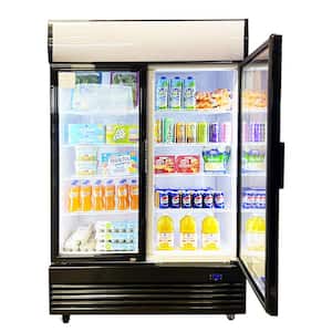 2 Door Glass Refrigerator with Swing Doors- SLIM SIZE 40W – Texas Best  Restaurant Supply