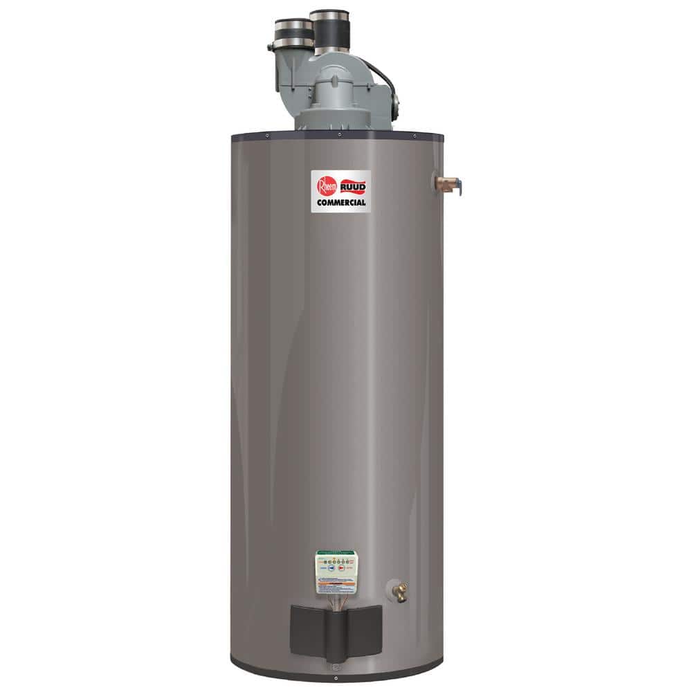 Rheem Medium Duty 75 Gal. 75.1K BTU Low NOx (LN) Commercial Natural Gas Power Direct Vent Tank Water Heater -  594491