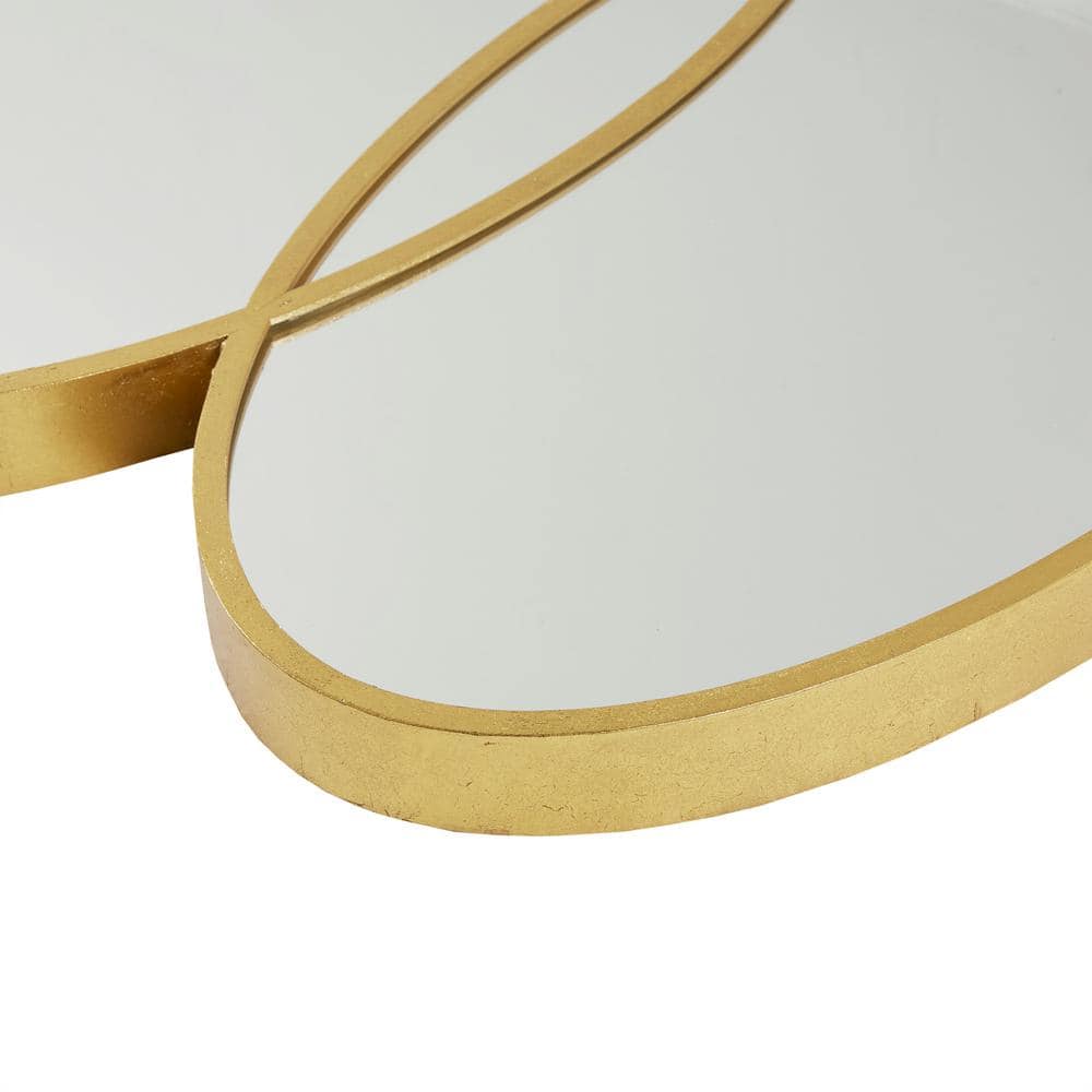 Eclipse Trio Overlapping Oval Gold Wall Mirror