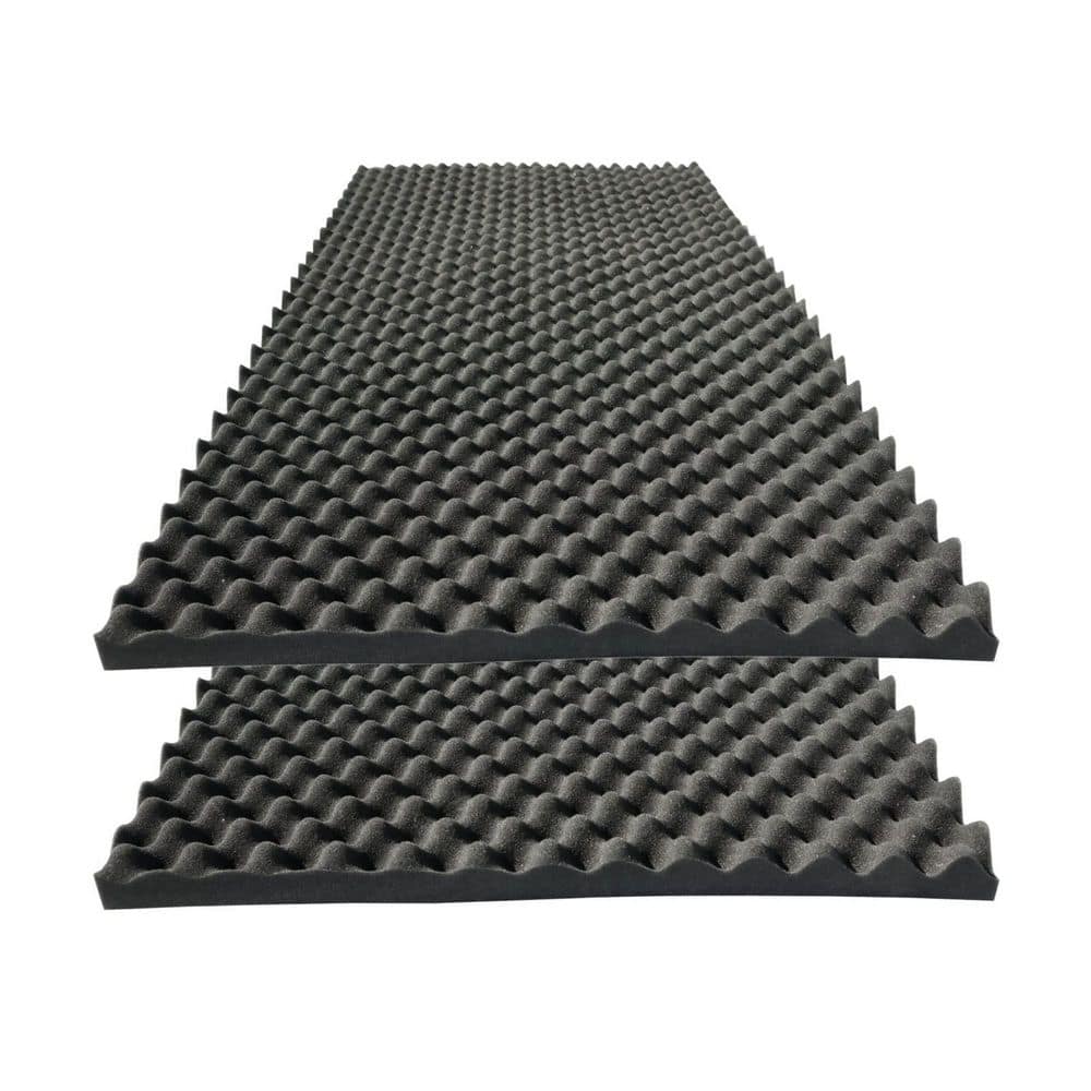 2-Piece Acoustic Panels,48 in. x 24 in. x 2 in. Egg Crate Foam Soundproof Foam Wall Panels price history on PriceWatchPro
