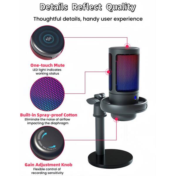 Support Microphone Keepdrum MSA033 + Anti-Pop - Compatible Rode NT1-A, NT-USB, Etc.
