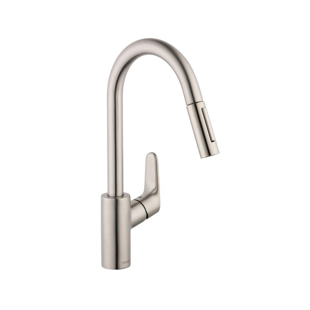 Hansgrohe Focus Single-Handle Pull-Down Sprayer Kitchen Faucet in