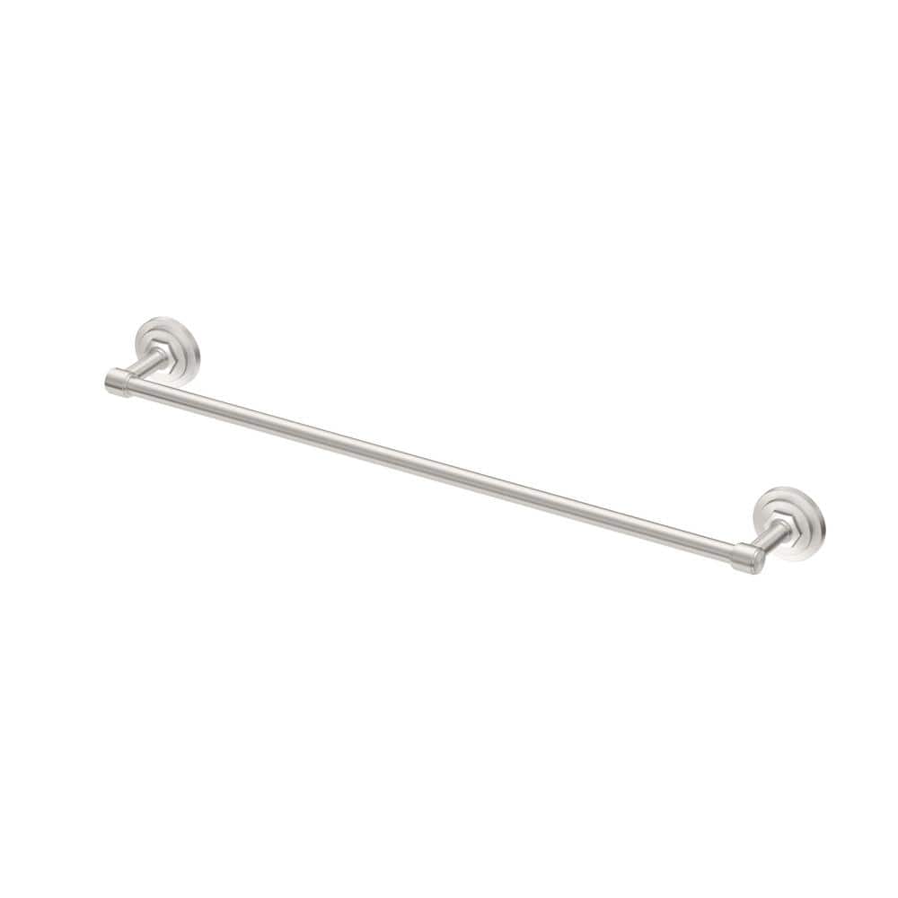 Lizzie 24 in. Wall Mounted Towel Bar in Brushed Nickel