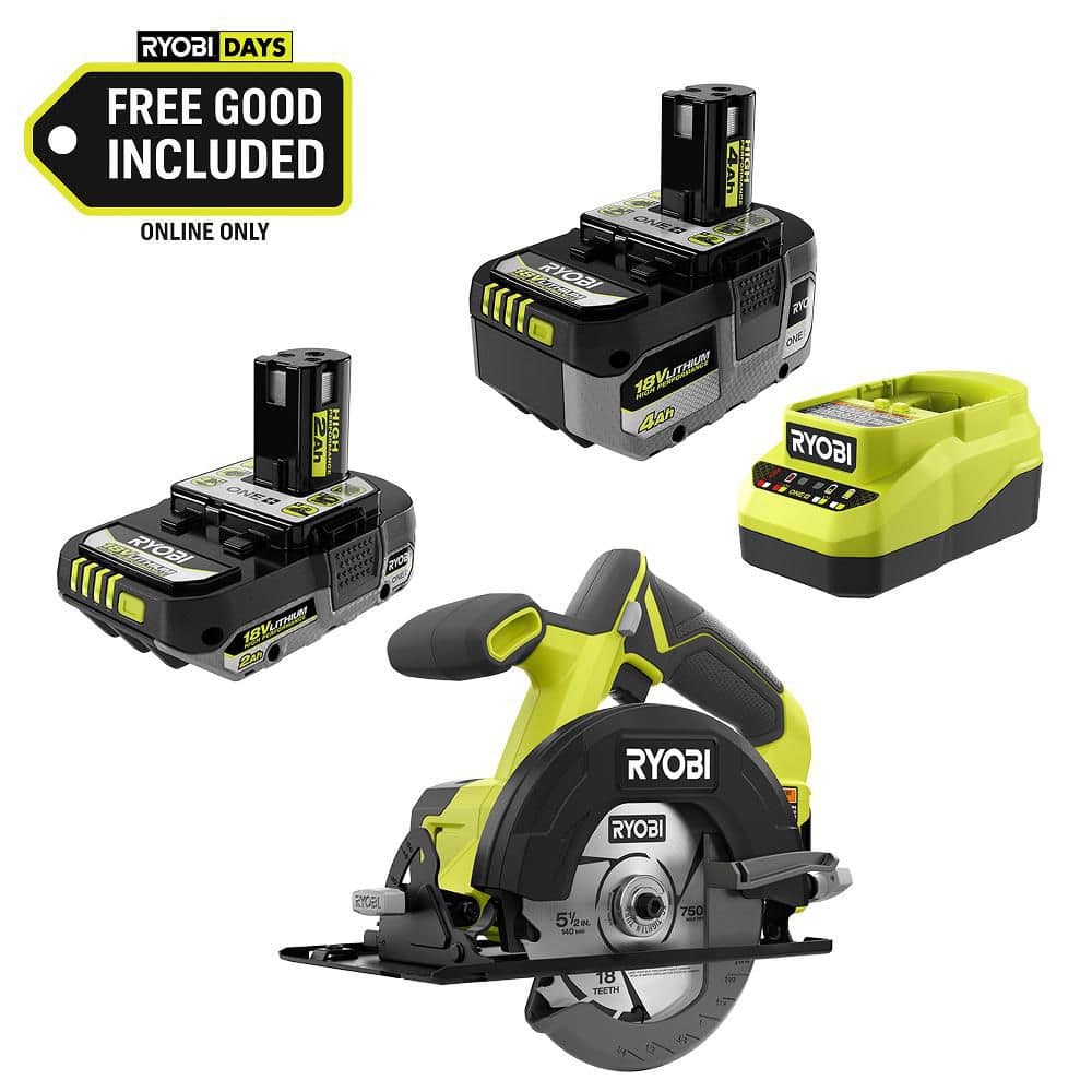 RYOBI ONE+ 18V Cordless 3-3/8 In. Multi-Material Plunge Saw (Tool Only) – Cuts Wood, Metal & Tile
