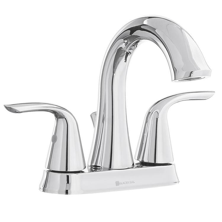 Glacier Bay Irena 4 in. Centerset 2-Handle Bathroom Faucet in Chrome