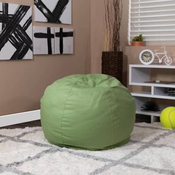 Flash Furniture Small Solid Green Kids Bean Bag Chair