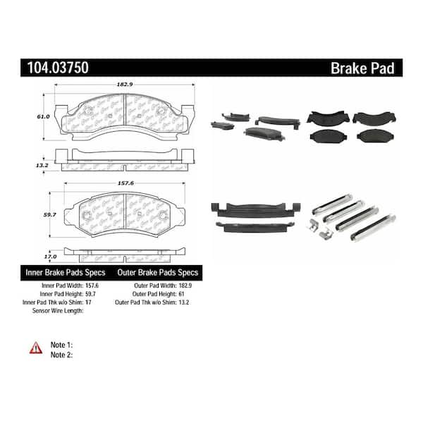 Centric Parts Disc Brake Pad Set