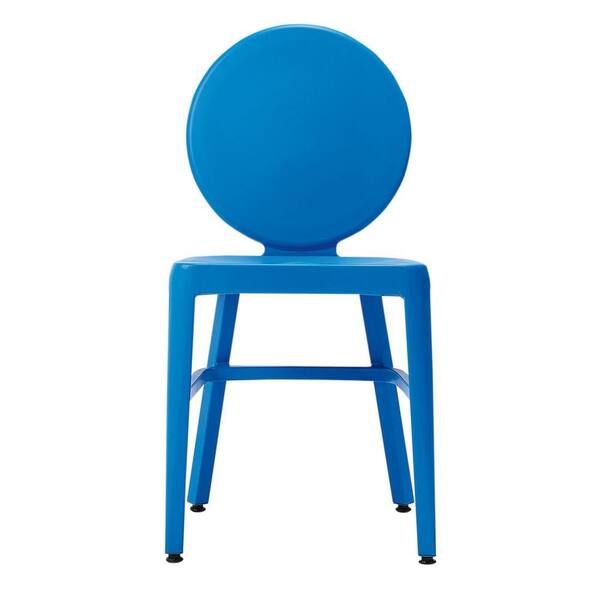 Home Decorators Collection 20 in. W Samantha Blue Side Chair