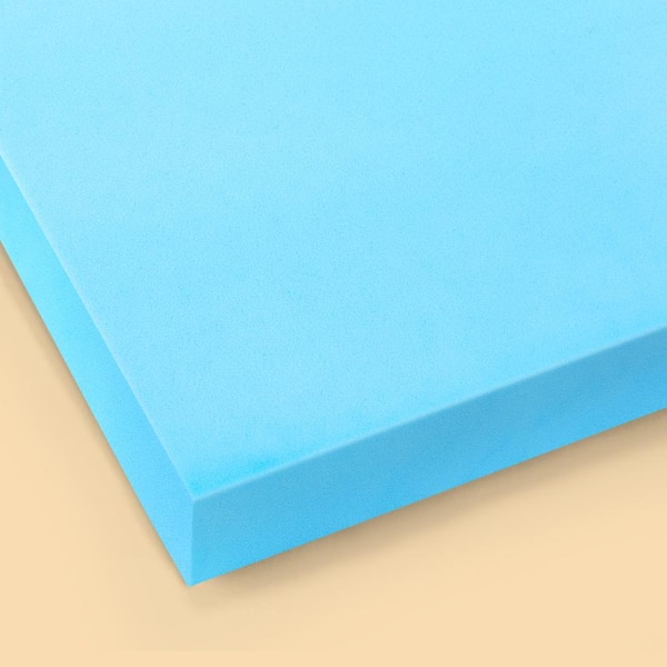 SUBRTEX Medium 2 in. King Gel Memory Foam Mattress Topper, Safety Certification