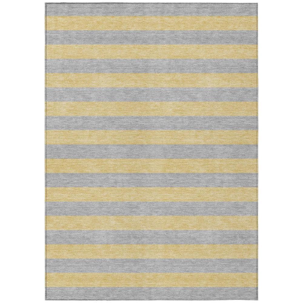 Silver 8 ft. x 10 ft. Woven Striped Polyester Rectangle Indoor/Outdoor Area Rug price history on PriceWatchPro