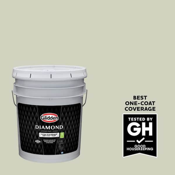 Glidden Diamond 5 gal. PPG1030-1 Brainstorm Eggshell Interior Paint with Primer