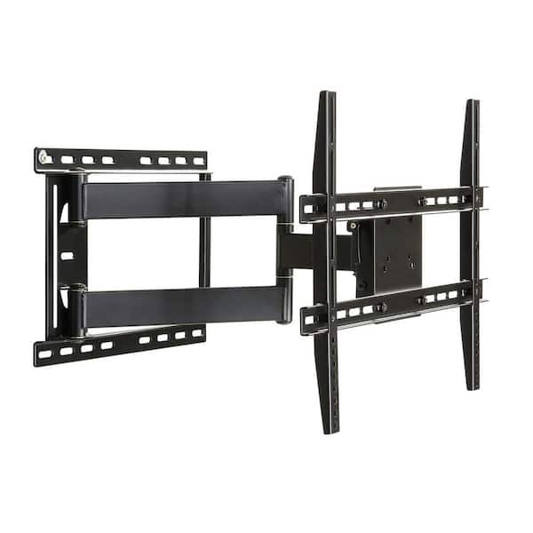 Lukyamzn Retractable Full Motion Wall Mount for 80 in. to 89 in. TVs Solid Heavy-Gauge Steel with Durable Coated Finish in Black