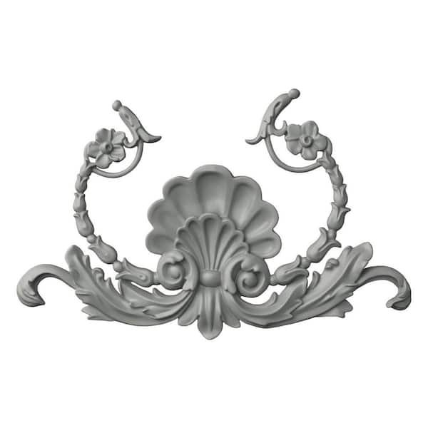 Ekena Millwork 0.75 in. x 15 in. x 9.5 in. Polyurethane Applique and Onlay Moulding