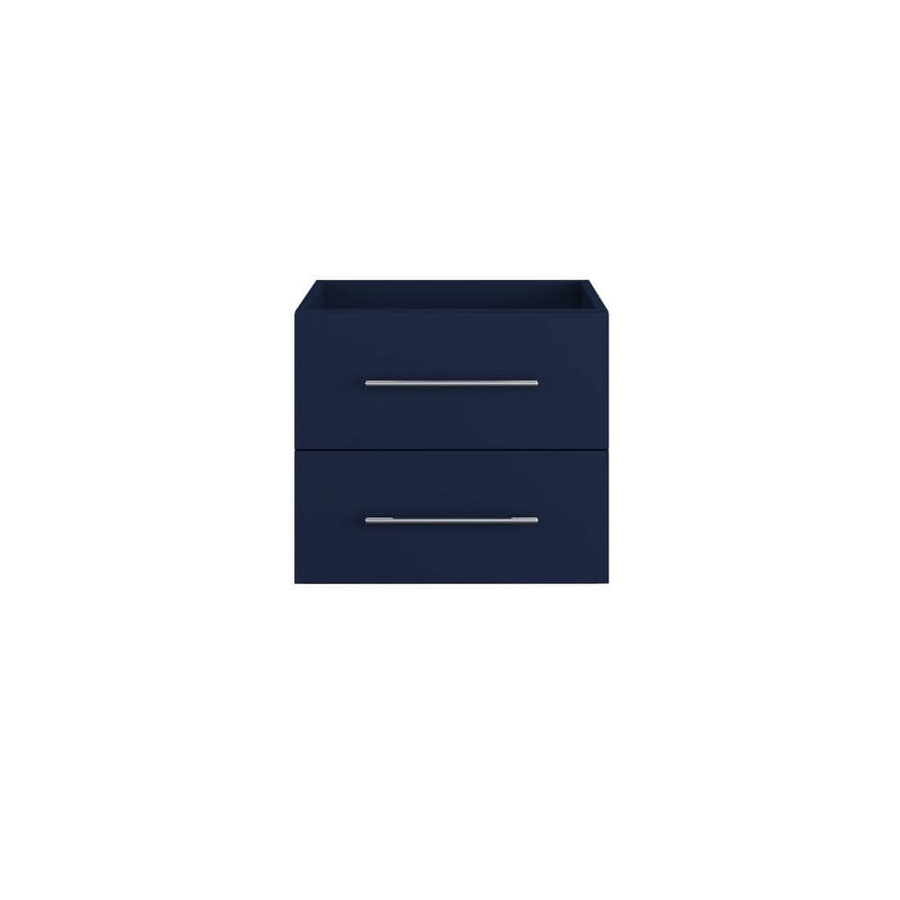 Napa 24 in. W x 22 in. D x 21 in. H Single Sink Bath Vanity Cabinet without Top in Navy Blue, Wall Mounted price history on PriceWatchPro