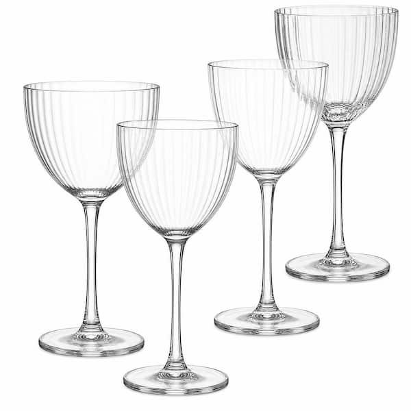 Formal Clear Plastic Cocktail Glasses No Additional Features