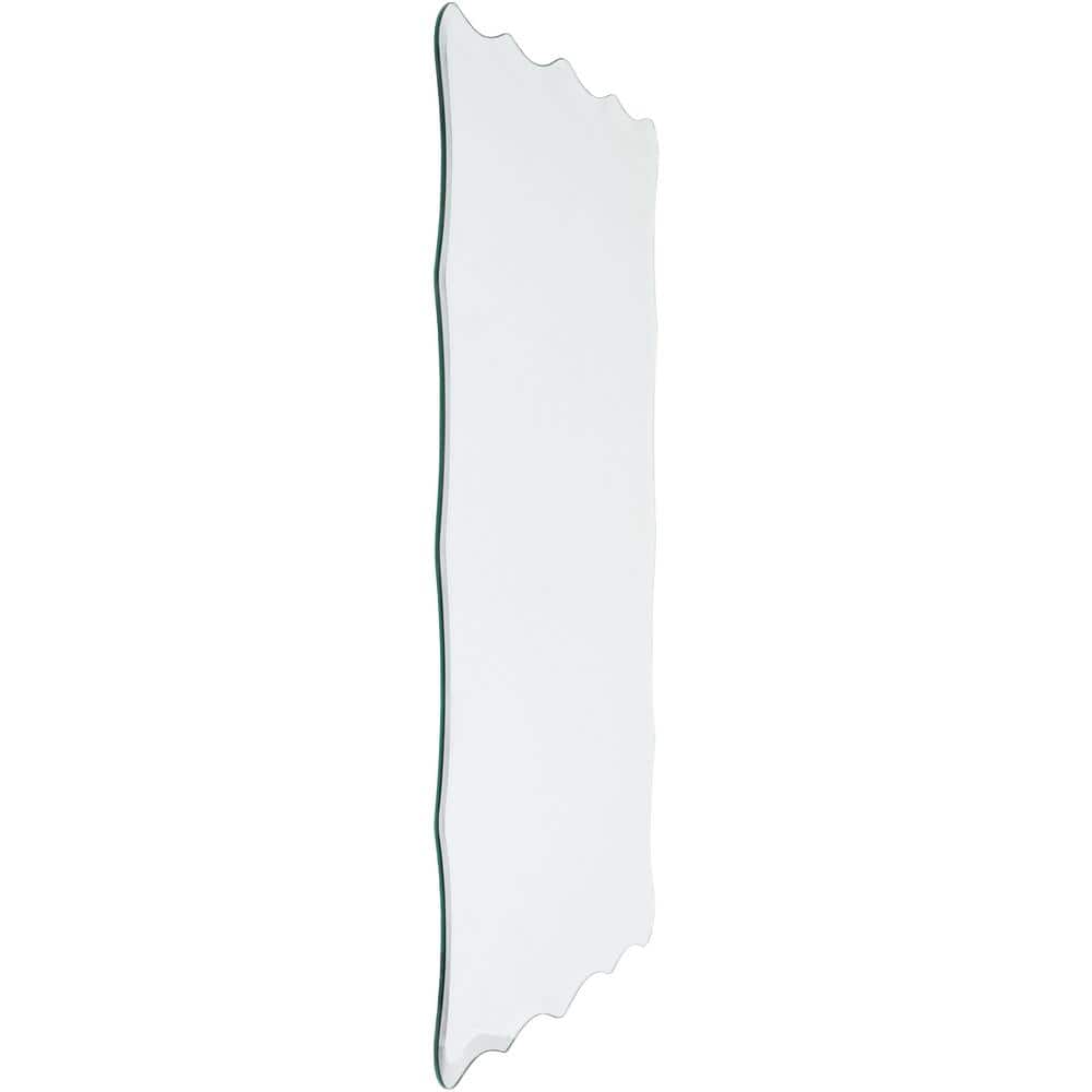 Rectangular Frameless Beveled Wall Mirror 36" x 24"