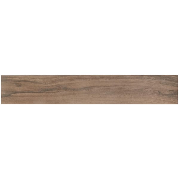 Ivy Hill Tile Mulberry 6-Pack Walnut 8-in x 48-in Matte Porcelain Wood Look Floor and Wall Tile