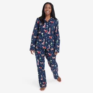 Company Cotton Family Flannel Women's Button Front Pajama Set