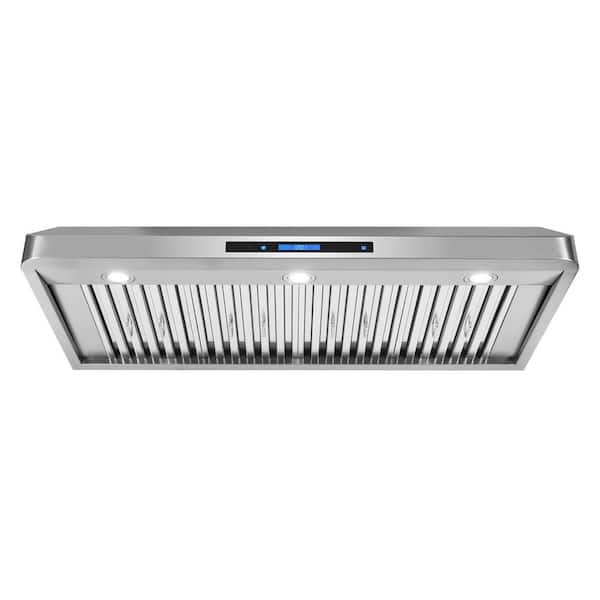 Cosmo 48 in. Haven Collection 500 CFM Ducted Under Cabinet Range Hood, Touch Controls, LED Lights, Stainless Steel