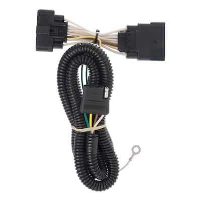 Custom Vehicle-Trailer Wiring Harness, 4-Way Flat Output, Select Ford Explorer, Quick Electrical Wire T-Connector