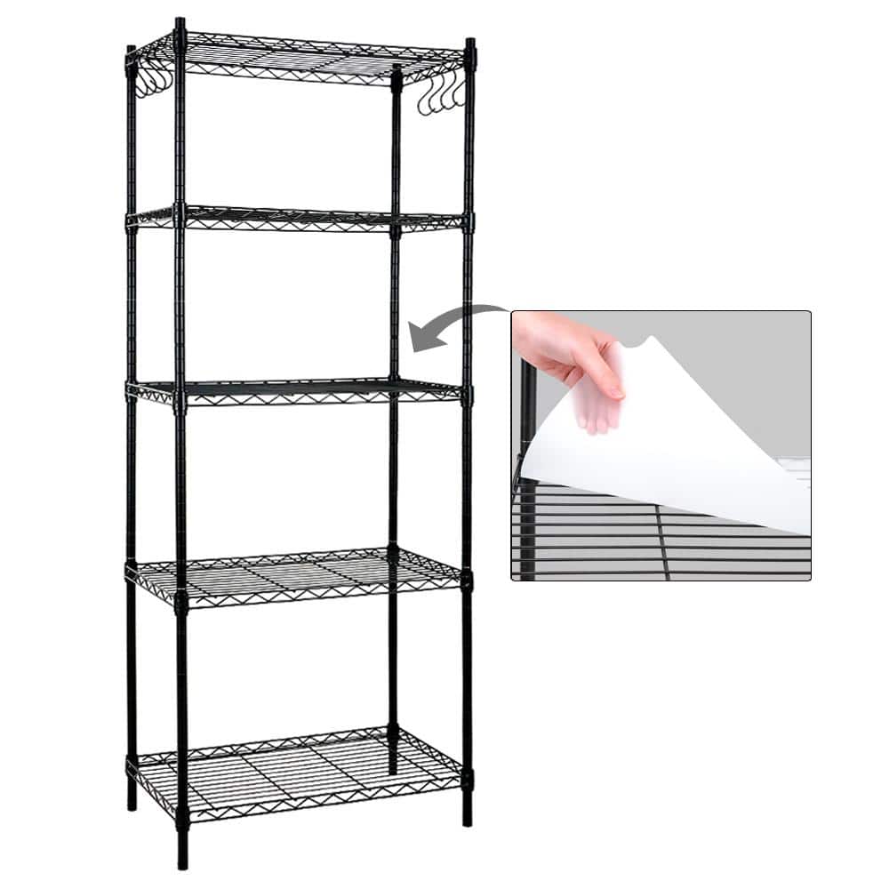 5 Fitted Shelf Liners, Fits 30 W x 14 D Shelves