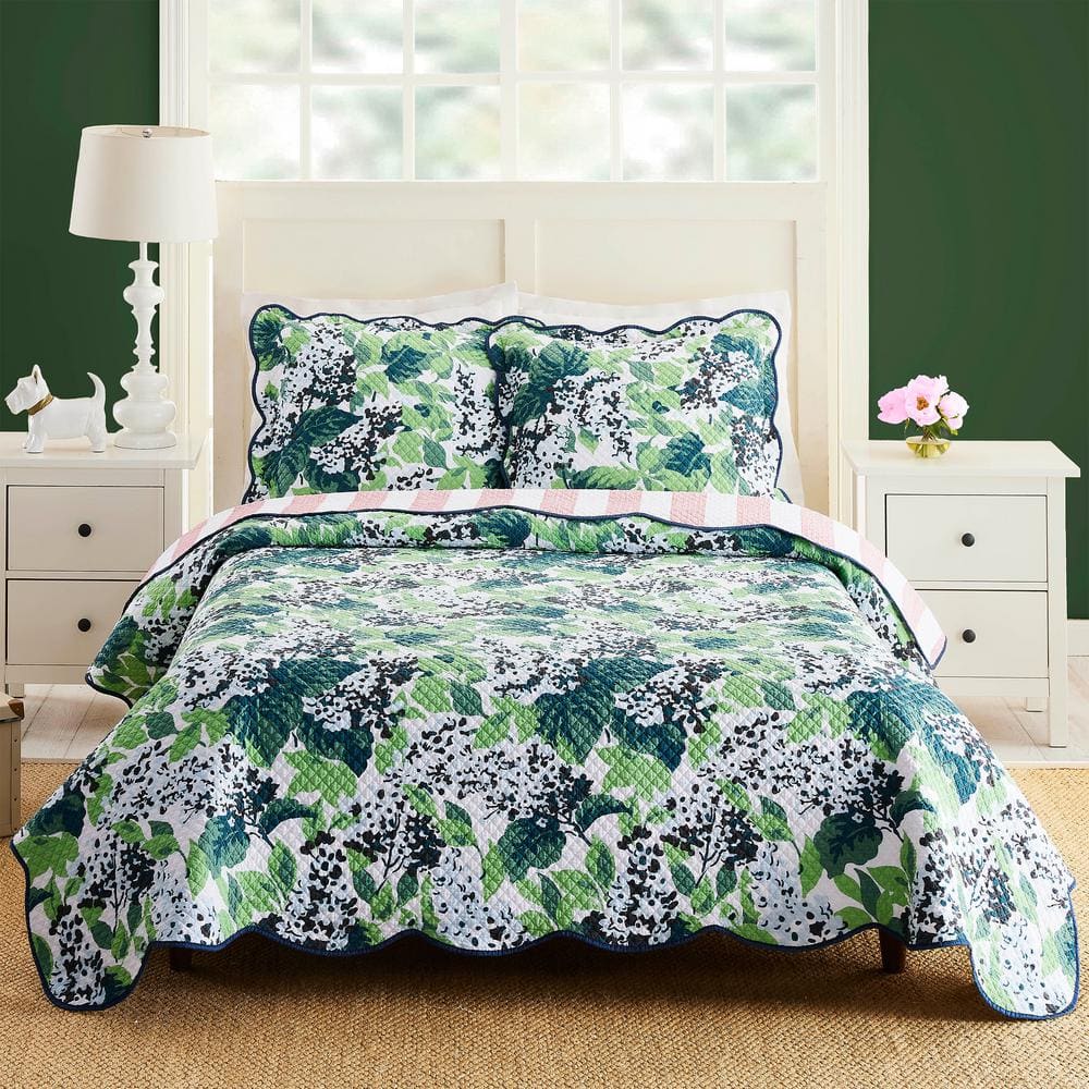 MAKERS COLLECTIVE Sag Harbor Summer Green Cotton 3-Piece