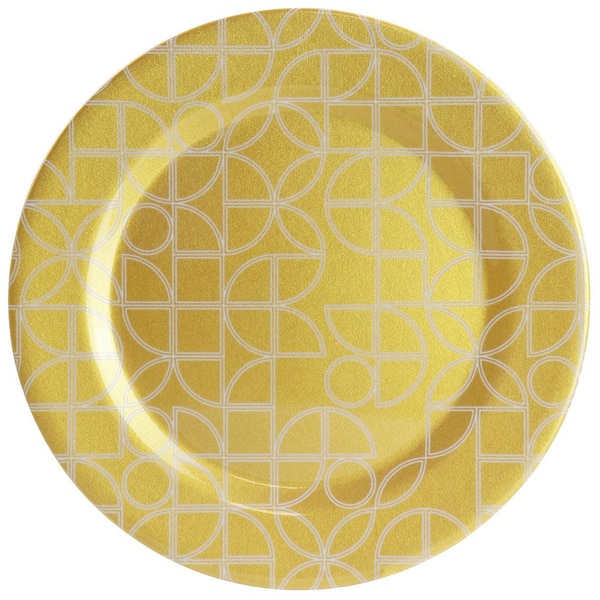 Laurie Gates California Designs Summer Bloom 12-Piece Melamine Dinnerware  Set in Gold 985118648M - The Home Depot