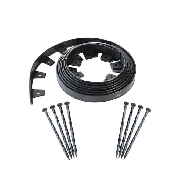 20 ft. No-Dig Plastic Landscape Edging Kit