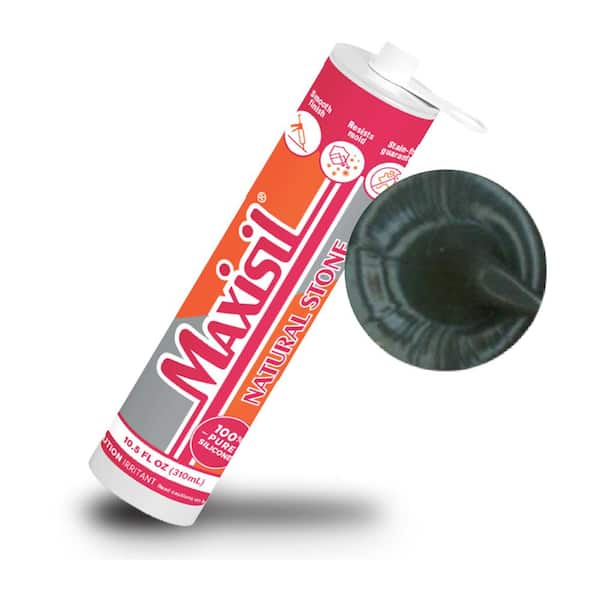 Maxisil 10.5 oz. Gray (Monumento) Standard Tube Natural Stone Silicone Sealant Tube (Each)