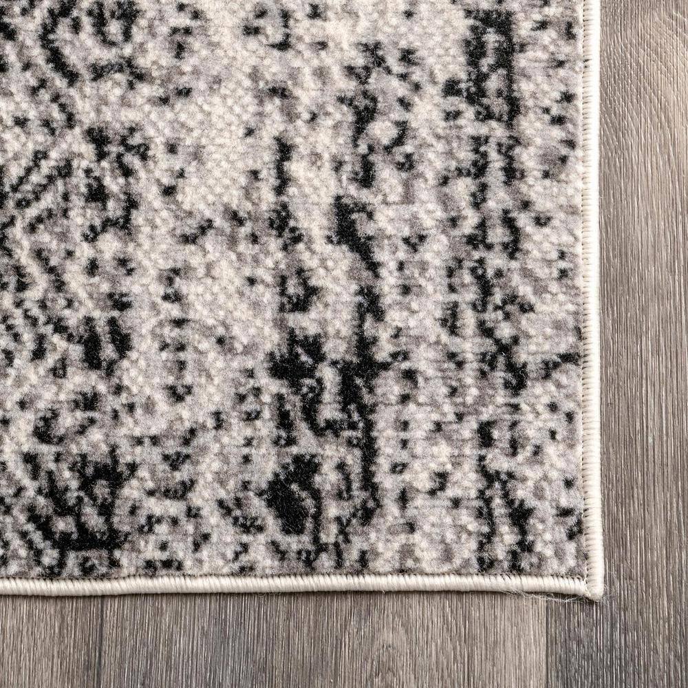 Penelope Faded Chevron 9' x 12' Gray Synthetic Area Rug