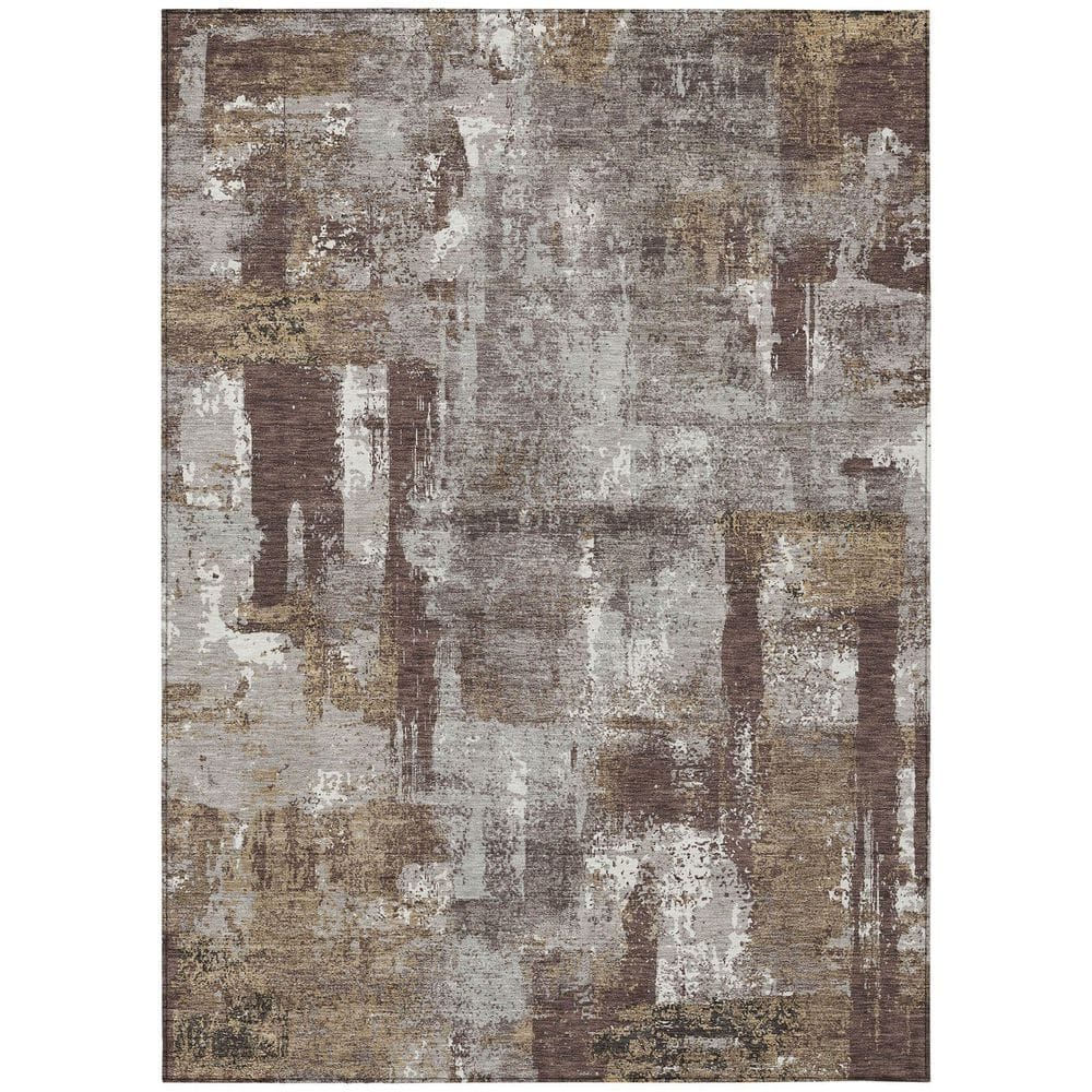 Chantille Machine Washable Indoor/Outdoor Abstract ACN2655 Chocolate 5 ft. x 7 ft. 6 in. Area Rug price history on PriceWatchPro