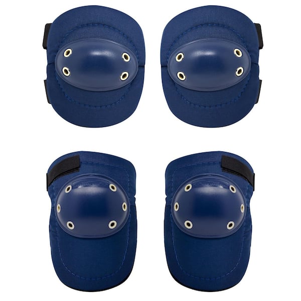 Safe Handler Blue, Tough Cap Thick Foam Padding Knee Pads and Elbow Pads Bundle