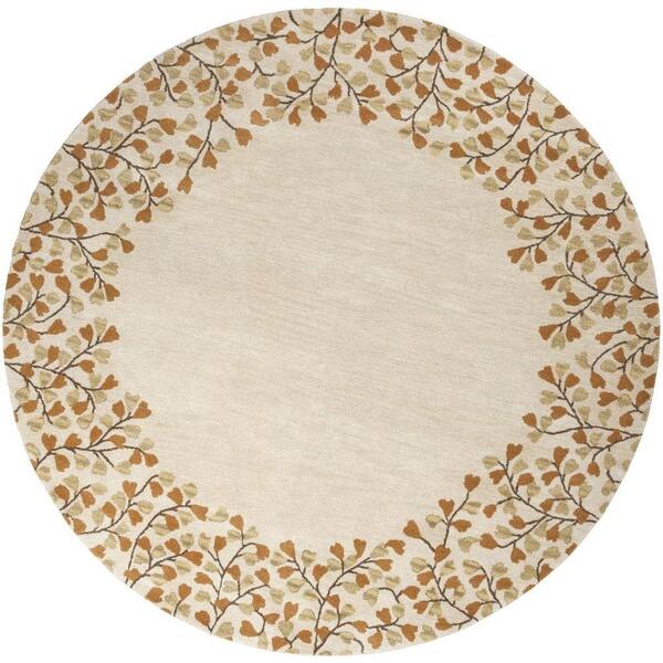 Artistic Weavers Canaan Ivory 6 ft. x 6 ft. Round Indoor Area Rug