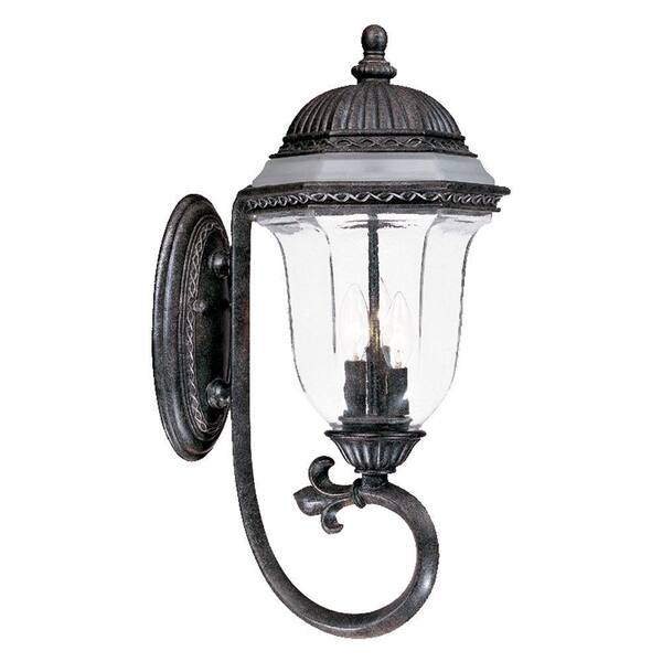 Acclaim Lighting Venice Collection Wall-Mount 3-Light Outdoor Stone Light Fixture
