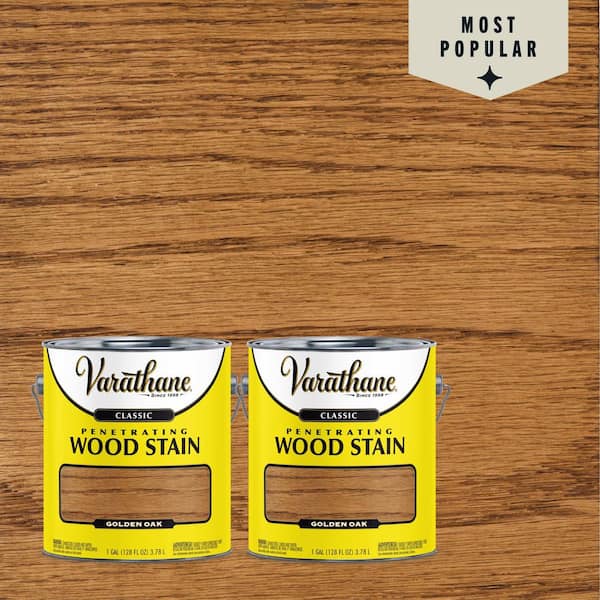 1 Gallon Golden Oak Classic Interior Wood Stain (2-Pack)