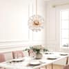 Uolfin Modern Gold Sputnik Bedroom chandelier, 6-Light Dining Room Island  Pendant Light Fixture with Flower Glasses 628D7VIQ2Q34031 - The Home Depot