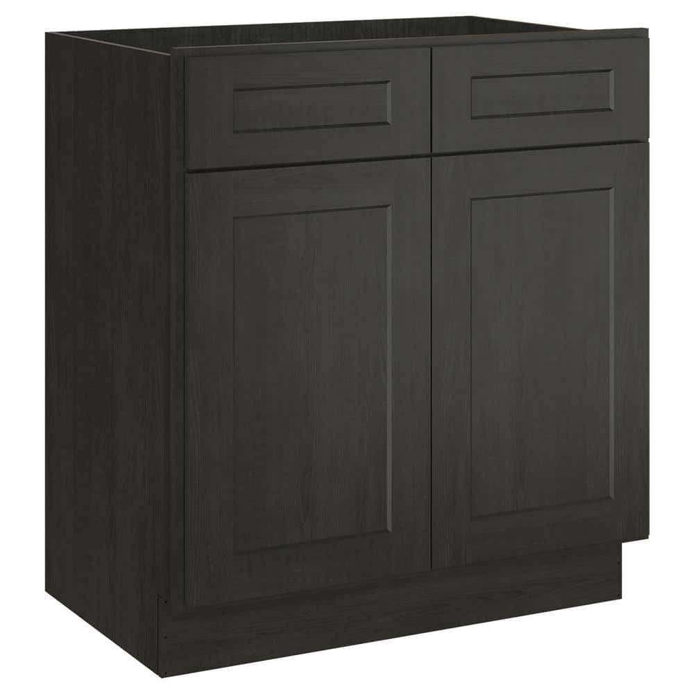 30 in. W x 21 in. D x 34.5 in. H Shaker Charcoal Plywood Ready to Assemble Vanity Base Kitchen Cabinet without Top price history on PriceWatchPro