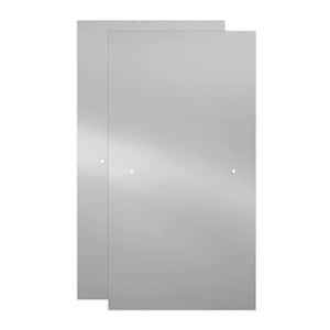 Everly 60 in. x 58-3/4 in. Contemporary Sliding Frameless Bathtub Door in Matte Black with Clear Glass