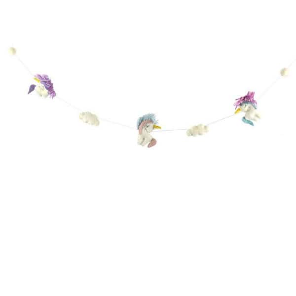 Unbranded Felt Unicorn Garland Baby Nursery Room Decor