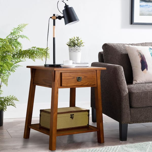 Leick Home Favorite Finds Wood Mission Night Stand Tables with