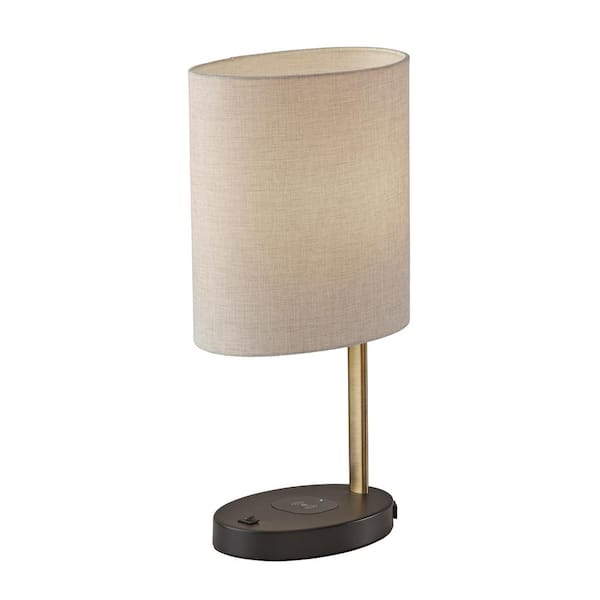 Adesso Curtis Wireless Charging 21 5 In, Wireless Bedside Lamps