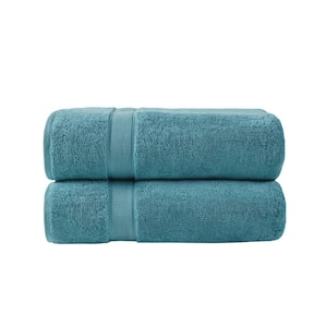 800gsm Aqua 100% Cotton Bath Sheet (Set of 2)