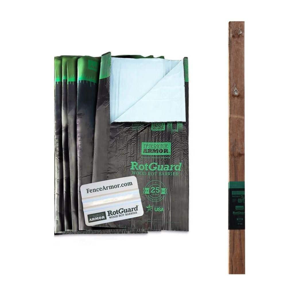 (5pk) 6x6 Series Self-Adhesive Rot Barrier Post Wrap Cut-To-Fit Round/Square 6.125 in. or Smaller for Fence & Deck Wood price history on PriceWatchPro