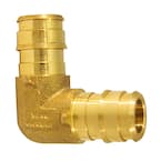 1/2 in. PEX-A Barb Brass 90-Degree Elbow Fitting