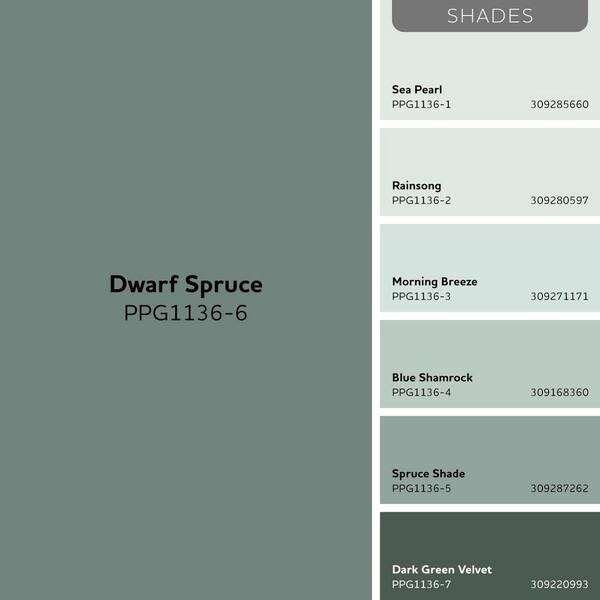 Glidden Premium 1 qt. PPG1136-6 Dwarf Spruce Satin Exterior Latex
